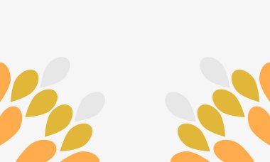 Turuncu ve sarı yapraklı soyut arkaplan.