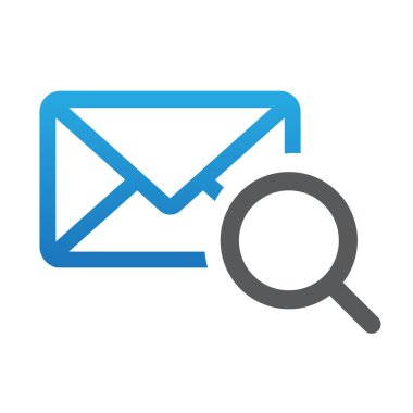 İş mesajı simgesi. Mesaj illüstrasyonu. gradyan biçim simgesi. Simge tasarım ögesi için kullanılabilir, ui, web, uygulama.