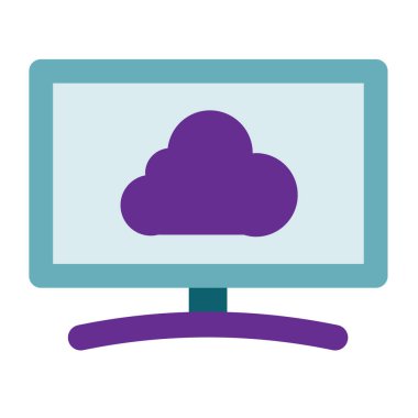 Bilgisayar simgesi. düz tasarım vektör simgesi kavramı