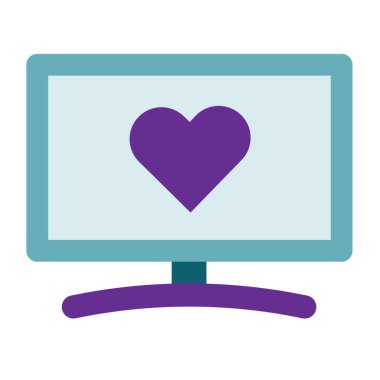 Bilgisayar simgesi. düz tasarım vektör simgesi kavramı