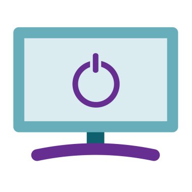 Bilgisayar simgesi. düz tasarım vektör simgesi kavramı