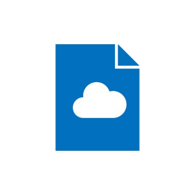 veri dosya simgesi beyaz arkaplanda izole edildi