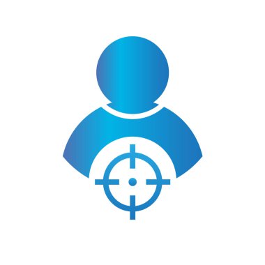 kullanıcı insan simgesi gradyan biçim simgesi tasarımı 