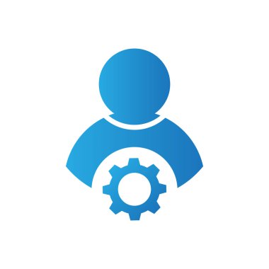 kullanıcı insan simgesi gradyan biçim simgesi tasarımı 