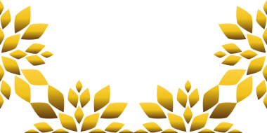 Altın çiçekli çerçeve tasarımı