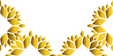 Altın çiçekli çerçeve tasarımı