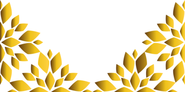 Altın çiçekli çerçeve tasarımı