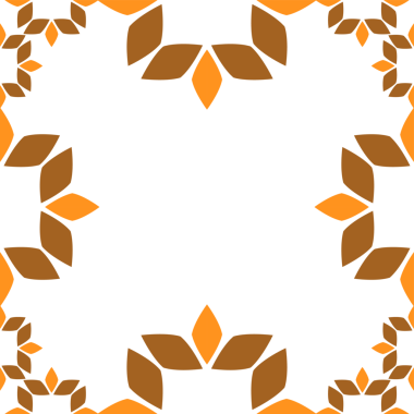 kahverengi çiçekli çerçeve tasarımı