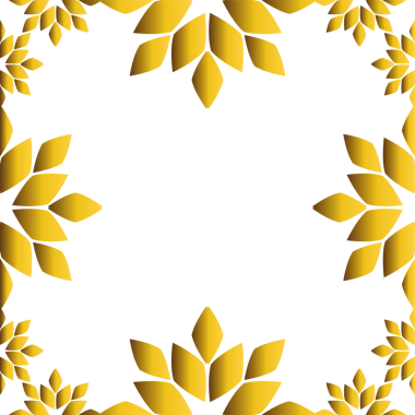 lüks altın çiçekli çerçeve 