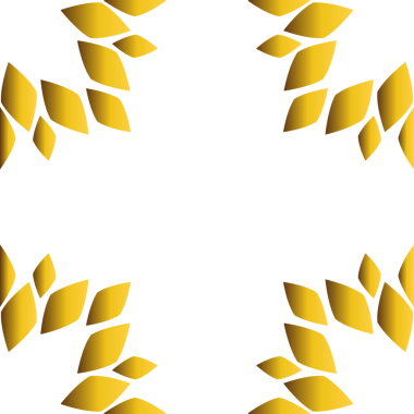 Güzel altın çiçekli çerçeve 