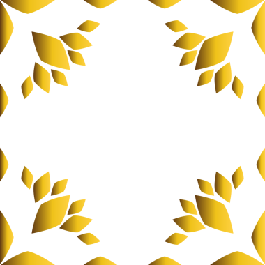 Güzel altın çiçekli çerçeve 