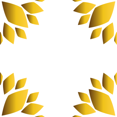 Güzel altın çiçekli çerçeve 