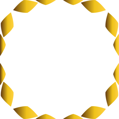 Güzel altın çiçekli çerçeve 