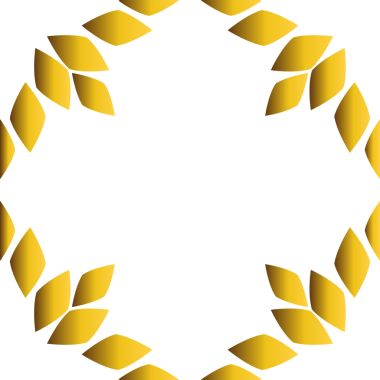 Güzel altın çiçekli çerçeve 