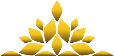 Altın çiçekli çerçeve tasarımı