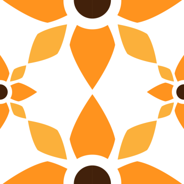 Çiçek desenli süsleme tasarımı