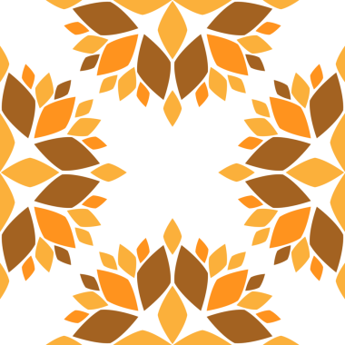 Çiçek desenli süsleme tasarımı