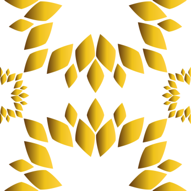 Altın çiçekli desen tasarımı