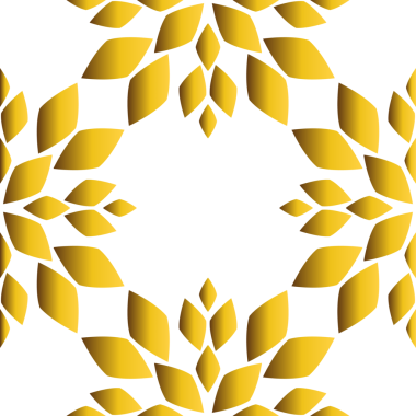 Altın çiçekli desen tasarımı