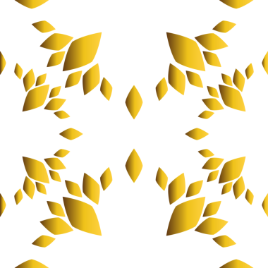 Altın çiçekli desen tasarımı