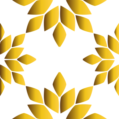 Altın çiçekli desen tasarımı