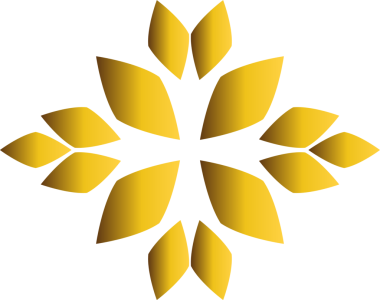 Altın çiçekli süs tasarımı