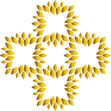 lüks altın çiçek tasarımı