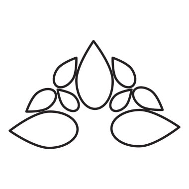 çiçek yaprakları ve yaprak boyama sayfası 