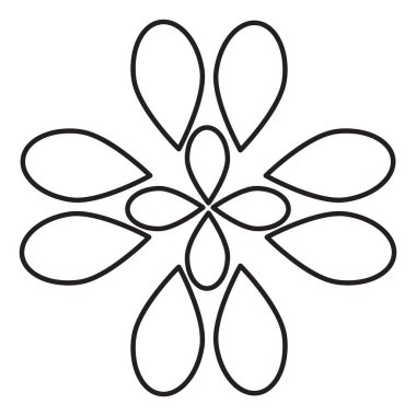 çiçek yaprakları ve yaprak boyama sayfası 