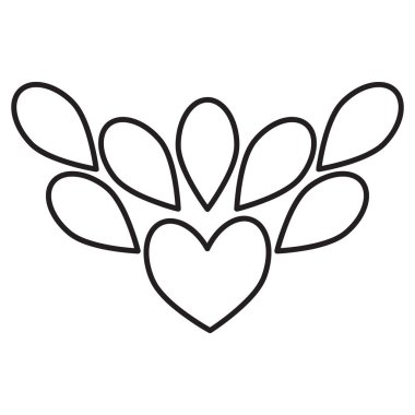 çiçek yaprakları ve yaprak boyama sayfası 