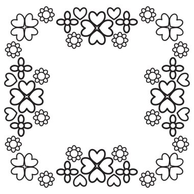 siyah ve beyaz çiçek çerçevesi