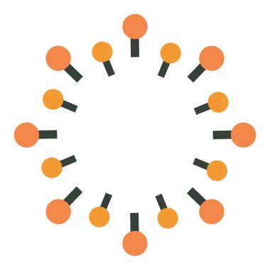 Beyaz arkaplanda renkli çiçek çizimi tasarımı