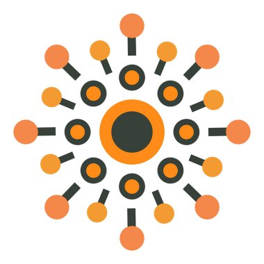 Beyaz arkaplanda renkli çiçek çizimi tasarımı