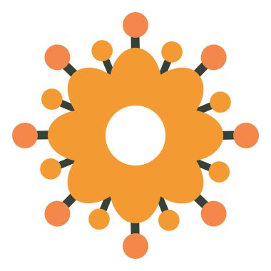 Beyaz arkaplanda renkli çiçek çizimi tasarımı