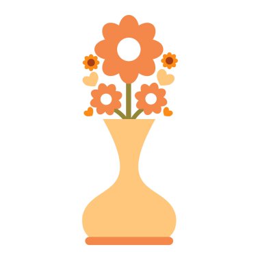 Çiçek resimli vazo