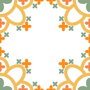 Beyaz arkaplanda doğal çiçek yaprağı tasarımı