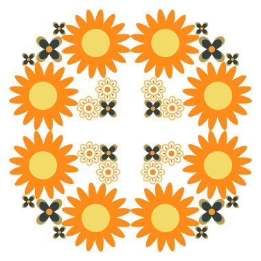 güzel çiçek desenli tasarım