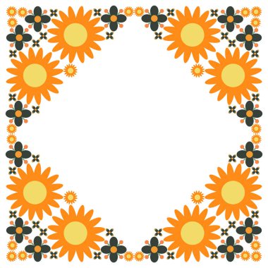 Beyaz arkaplanda doğal çiçek yaprağı tasarımı