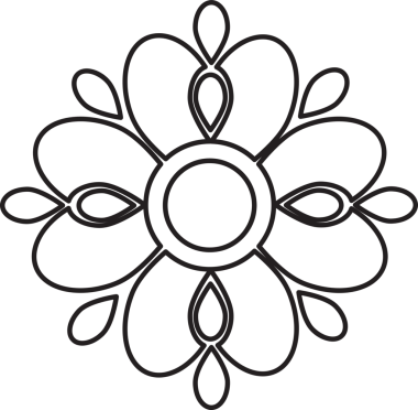 çiçek yaprakları ve yaprak boyama sayfası 