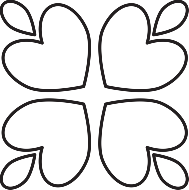 çiçek yaprakları ve yaprak boyama sayfası 