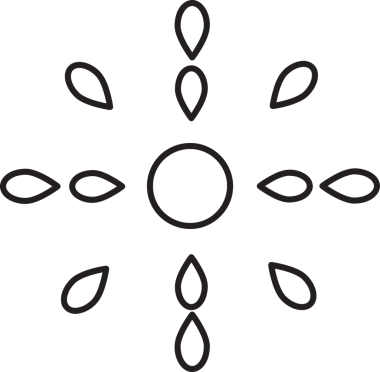 çiçek yaprakları ve yaprak boyama sayfası 