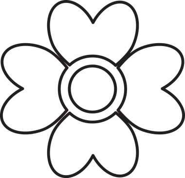 çiçek yaprakları ve yaprak boyama sayfası 