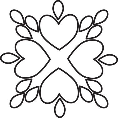 çiçek yaprakları ve yaprak boyama sayfası 