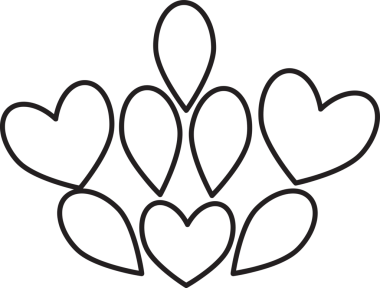 çiçek yaprakları ve yaprak boyama sayfası 