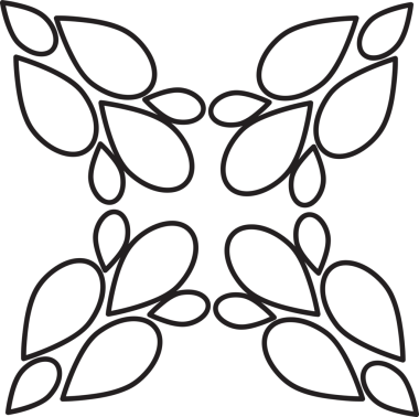 çiçek yaprakları ve yaprak boyama sayfası 