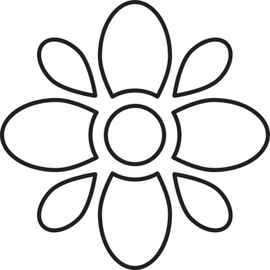 çiçek yaprakları ve yaprak boyama sayfası 