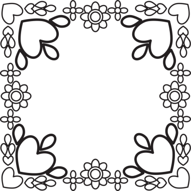 çiçek yaprakları ve yaprak boyama sayfası 