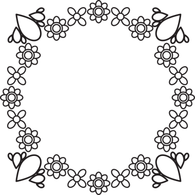 çiçek yaprakları ve yaprak boyama sayfası 