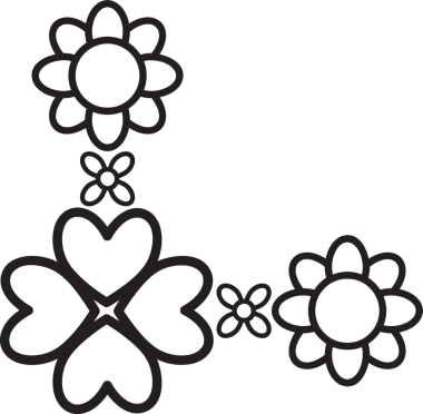 Altın çiçekli karalama çerçeve dekorasyonu