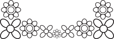 çiçek yaprakları çerçeve tasarımı